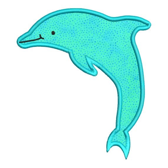 Dolphin Applique Embroidery Design Dolphin Applique Embroidery Design