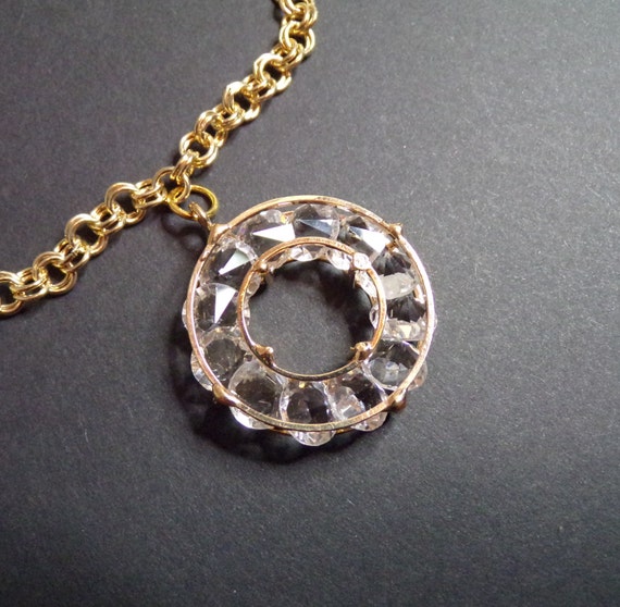 Large circle (2") pendant with chain