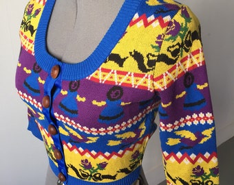 Betsey Johnson punk label re-issue cardigan / size S