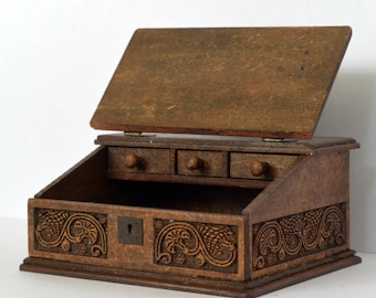 Bible box dollhouse miniature kit 1:12