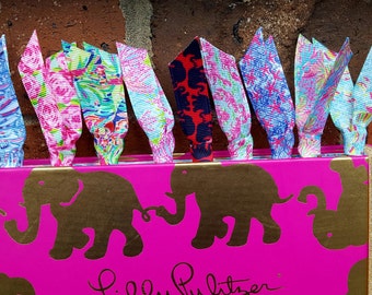 Lilly Pulitzer Ribbon Paper Clips! Perfect for bookmarks, planners, and much more! Mix and match!