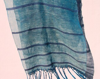 Shawl Linun, Cotton and Kid Mohair hand woven in Spain