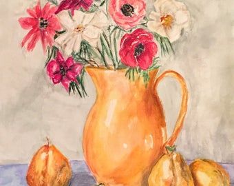 Greeting Card: Still Life with Pears