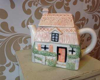 Ceramic Cottage Tea Pot