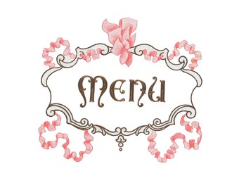 french menu template