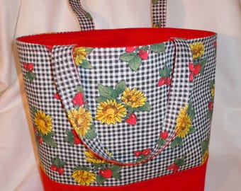 Market bag, Market tote bag, grocery tote bag, reusable, large,, grocery bag, diaper bag, shopping bag, beach bag, cotton fabric