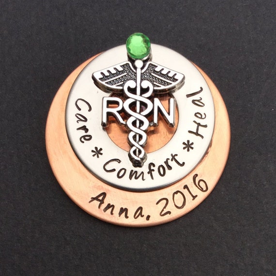 Personalized Nursing pin / LPN BSN RN / Nurse pin / Nursing