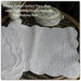 4 Vintage Provence Quilted Place-mats Off White Cotton Fabric #sophieladydeparis