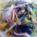 Bag of Assorted Ribbon & Trim Scraps/ Scrapbooking/Craft Supplies