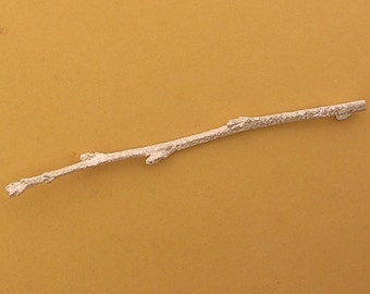 silver twig, sterling silver cast twig, budding twig, unfinished soldering component, silversmiths finding UT036