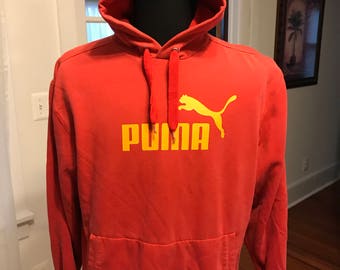 Puma Red Hooded Sweatshirt
