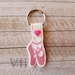Ballet Shoe Snaptab Machine Embroidery Design