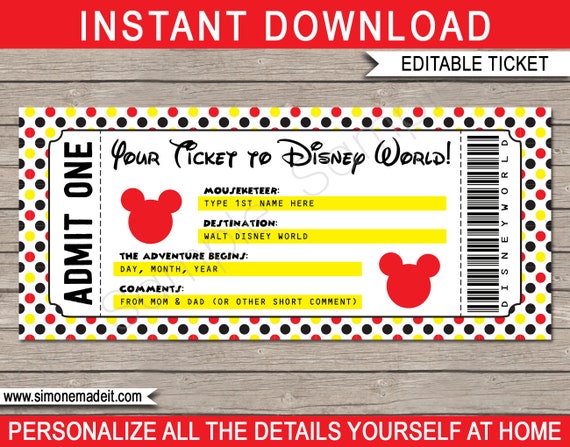 Agile image regarding disney world printable tickets Handy image for disney world printable tickets