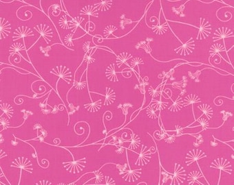 Flow by Brigitte Heitland for Zen Chic and Moda - Egeria - Pink - Raspberry - FQ Fat Quarter Yard Cotton Quilt Fabric 516
