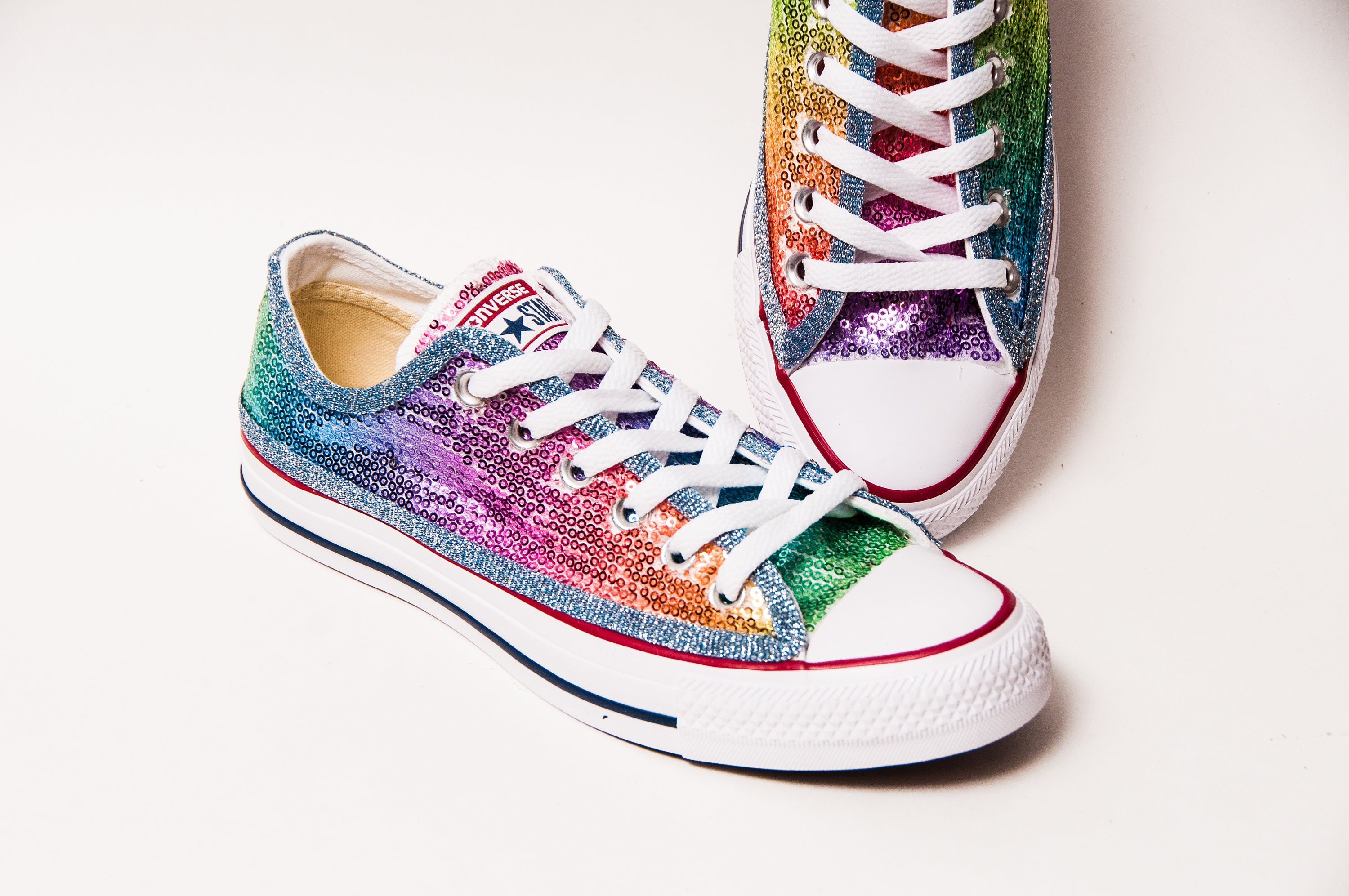 multi color chucks