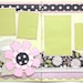 New Baby Floral Premade 2 Page 12x12 Scrapbook Layout
