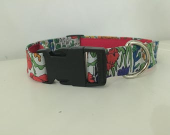 Liberty of London Fabric Dog Collar Fully Lined XS-XL