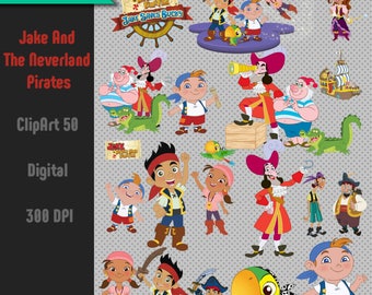 Jake And The Neverland Pirates 50 Clipart-Digital-ClipArt-PNG-image-PNG Images-Digital Clip Art background-Scrapbooking