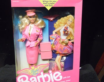 Mattel Vintage 1989 Flight Time Barbie Doll