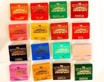 Assorted Set of 'The Incense Match' Scented Matches Mini Incense Stick - Pick 5, 10, 20 as Air Freshener Odor Eliminator Stocking Stuffer