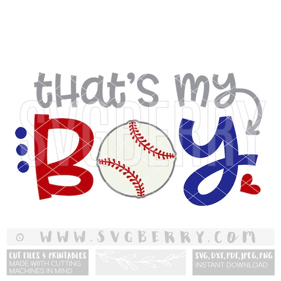 Download Thats My Boy SVG / Baseball Mom Shirts / Baseball Shirt