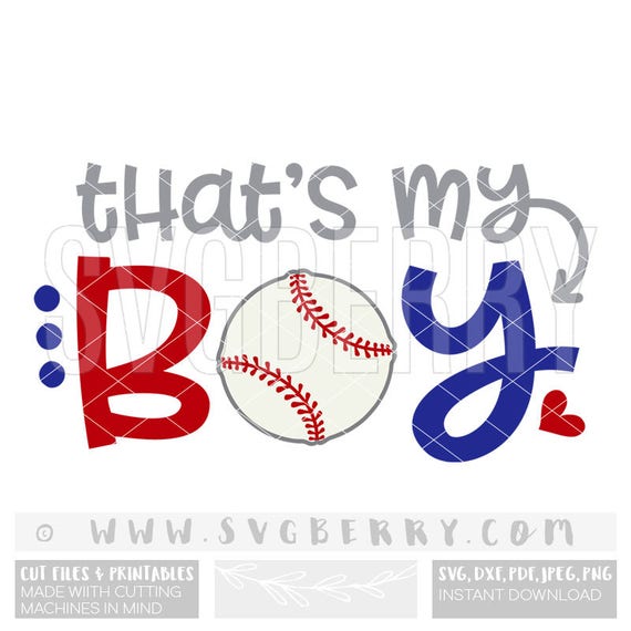 Download Thats My Boy SVG / Baseball Mom Shirts / Baseball Shirt