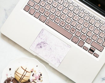 Rose gold ombre Macbook Decal Keyboard Sticker for Macbook Mac Lenovo Stickers Asus Sony Acer Dell Samsung Pinky #Metallic Rose gold ombre B