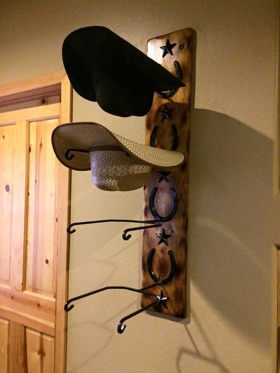 Estante del sombrero vaquero personalizado