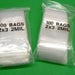 Clear Poly Bags 100 count 2 in x 3 in 2mil Zip Lock