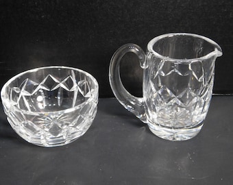 Waterford Creamer and Sugar Bowl