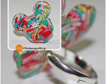 ' Topo ' resin ring (3 different pieces)