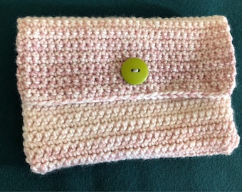 Pink/White Tye Dyed clutch