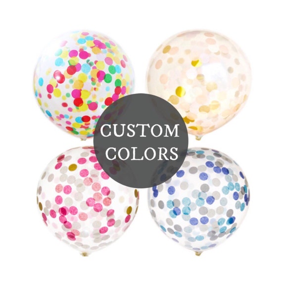 CUSTOM ConfettiFilled Balloons 17 inch