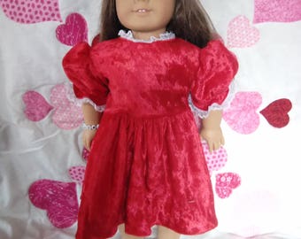 Red Velour Party Dress
