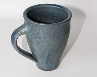 ceramic mug, blue mug, coffee mug, coffee cup, tea cup, handmade ceramic mug, rustic mug