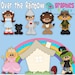 Over the Rainbow Wizard of Oz Digital Clipart - Clip art for scrapbooking, party invitations - Instant Download Clipart Commercial Use
