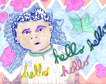 Postcard: Hello Hello Hello Hello