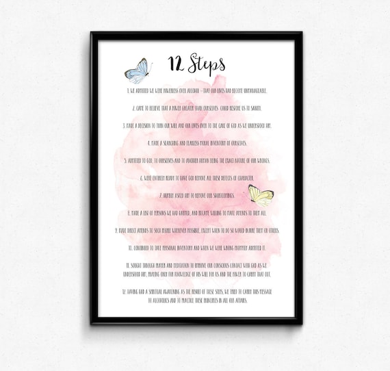 Printable 12 Steps of Alcoholics Anonymous (Free PDF Download) - aa 12 step pc download