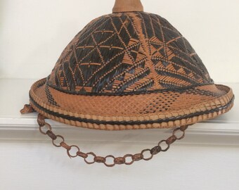 Fantastic Vintage Asian Bamboo Hat