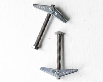 Steel Toggle Bolts (Pair) Hardware for Shelf Bracket Installation
