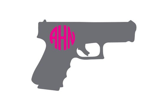 Download Handgun monogram pistol monogram decal gun monogram country