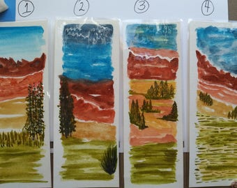 Bookmarks Western Landacapes Laminated Bookmarks
