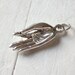 Sterling Silver Buddha hand pendant, Buddha hand pendant in mudra pose, 925 solid silver Buddhist pendant, yoga jewelry, mudra - 1 pc.