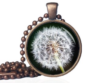 Dandelion Wish Necklace - Dandilion Pendant - Dandilion Necklace - Dandelion Wish Pendant - Wish Necklace - Wish Pendant -Dandelion Necklace
