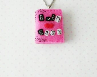 Burn Book necklace, mean girls, felt material