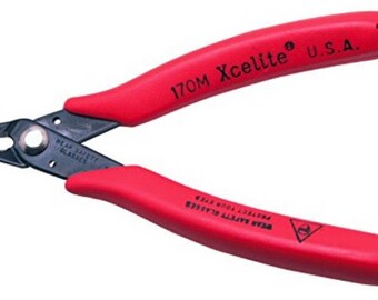 Jewelry Cutter Shears Flush Tool - Xcelite 170M Micro Series Red Grips Shear Flush General-Purpose Cutter 5" - NEW