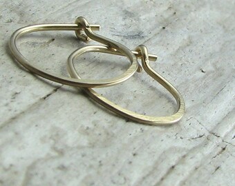 hoop earrings, small hoops, second hole earrings, gold filled jewelry, cartilage piercing 1/2 inch