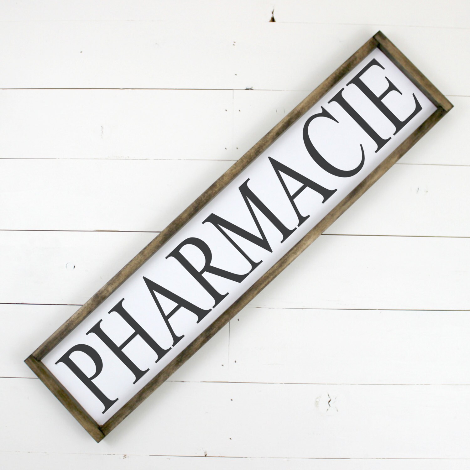 Pharmacie Sign Pharmacy Sign Framed Wooden Sign Wood Sign
