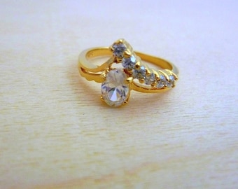 Birthstone ring - gold filled ring delicate ring ,gift for her multistone gemstone ring