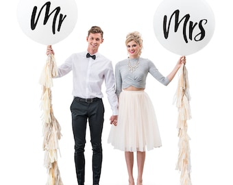 Wedding Balloons, Mr and Mrs. Wedding Balloons, Wedding Balloon, Wedding Decorations, Wedding Photo Props